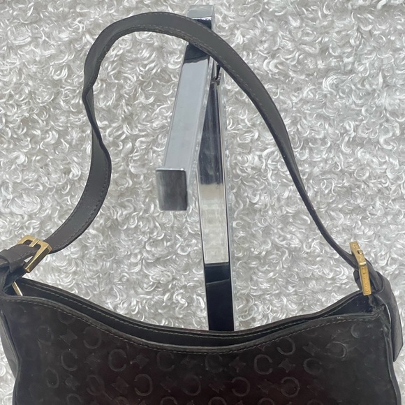 Celine Suede Leather C Logo Shoulder Bag - Picture 4 of 16